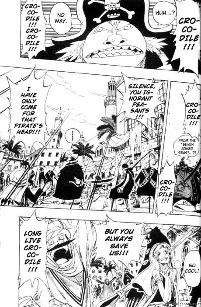 One Piece Manga Chapter 155 page 3 - "Pirate" Sir Crocodile