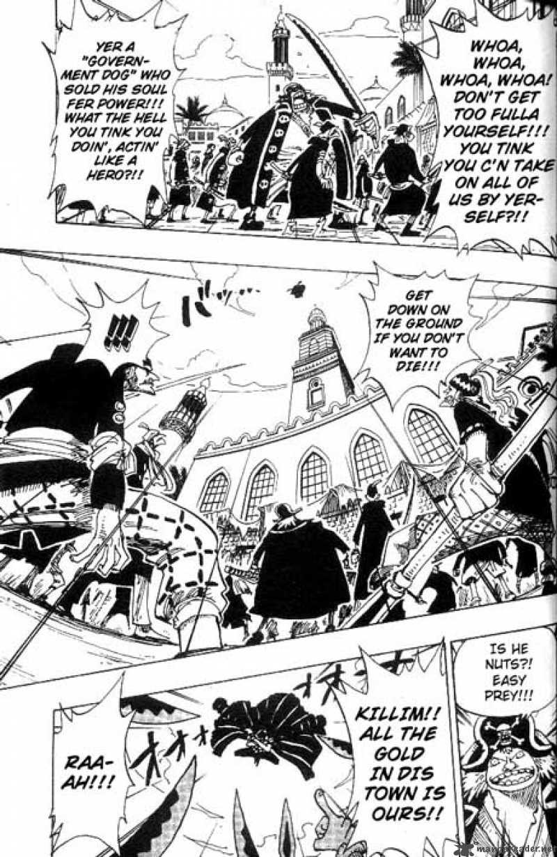 One Piece Manga Chapter 155 page 6 - "Pirate" Sir Crocodile