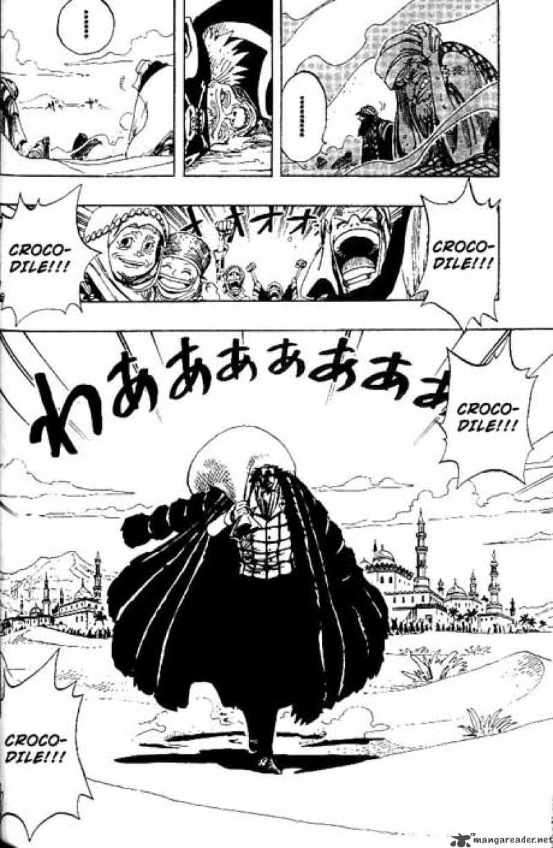 One Piece Manga Chapter 155 page 9 - "Pirate" Sir Crocodile