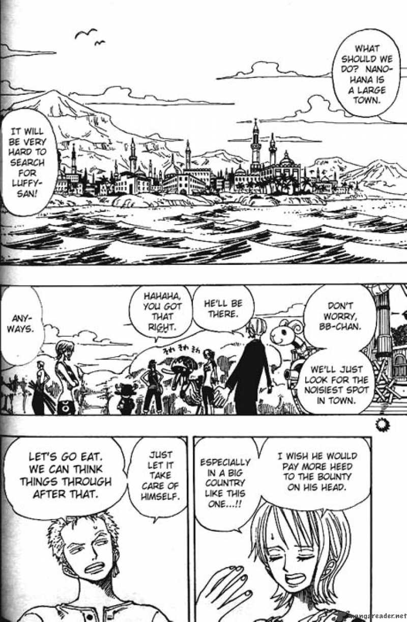 One Piece Manga Chapter 158 page 2 - Landing in Arabasta