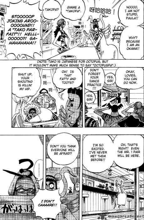 One Piece Manga Chapter 160 page 12 - Spiders Cafe at 8 O'Clock