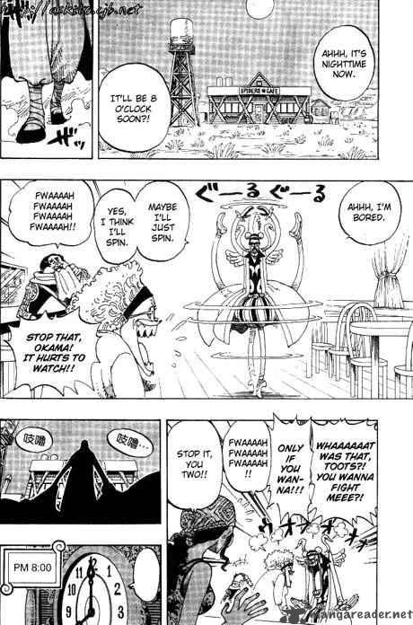 One Piece Manga Chapter 160 page 13 - Spiders Cafe at 8 O'Clock