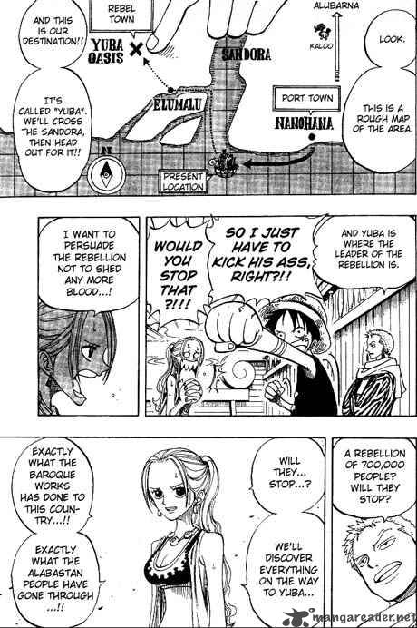 One Piece Manga Chapter 160 page 4 - Spiders Cafe at 8 O'Clock