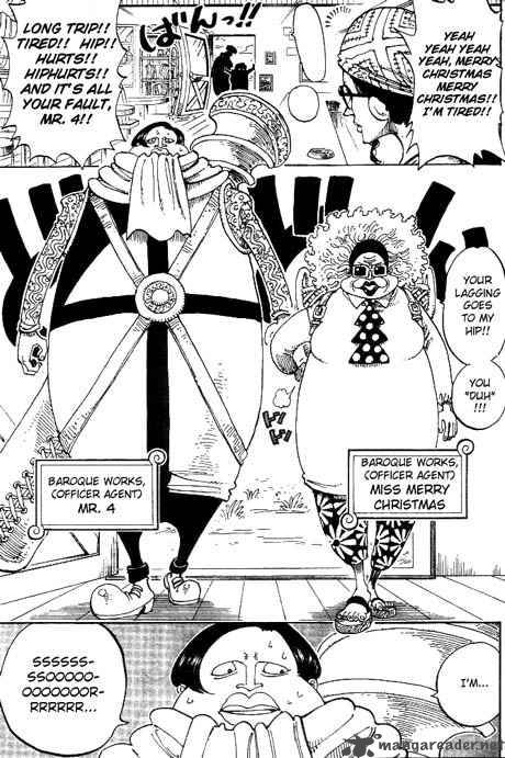 One Piece Manga Chapter 160 page 8 - Spiders Cafe at 8 O'Clock