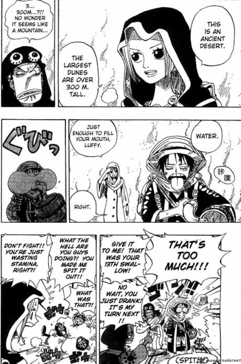 One Piece Manga Chapter 162 page 4 - Adventure in the Kingdom of Sand