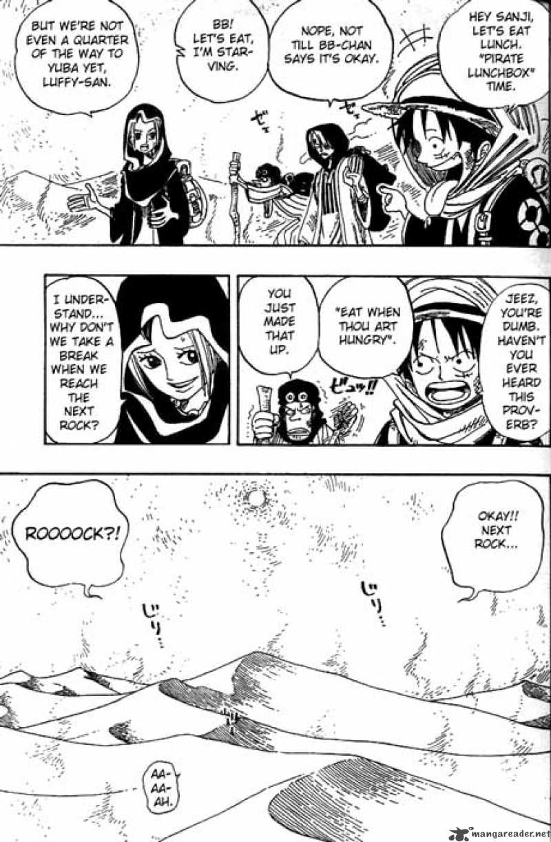 One Piece Manga Chapter 162 page 5 - Adventure in the Kingdom of Sand