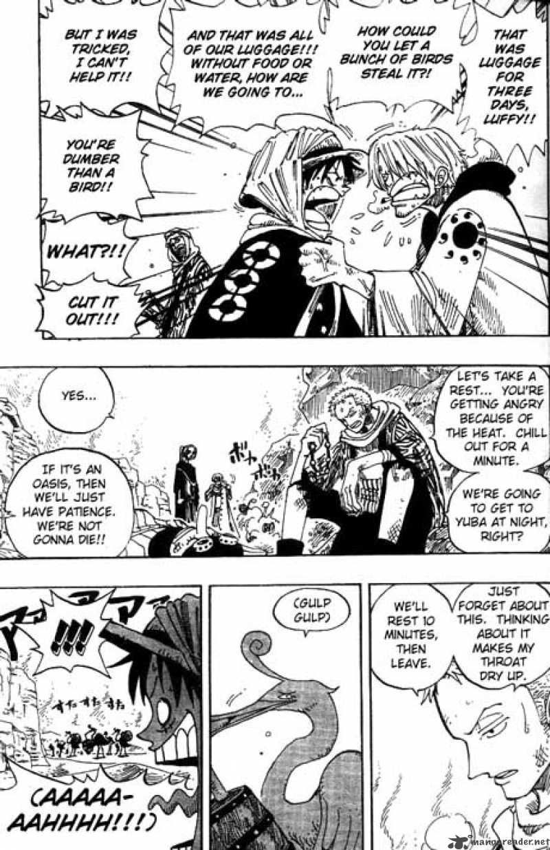 One Piece Manga Chapter 162 page 9 - Adventure in the Kingdom of Sand