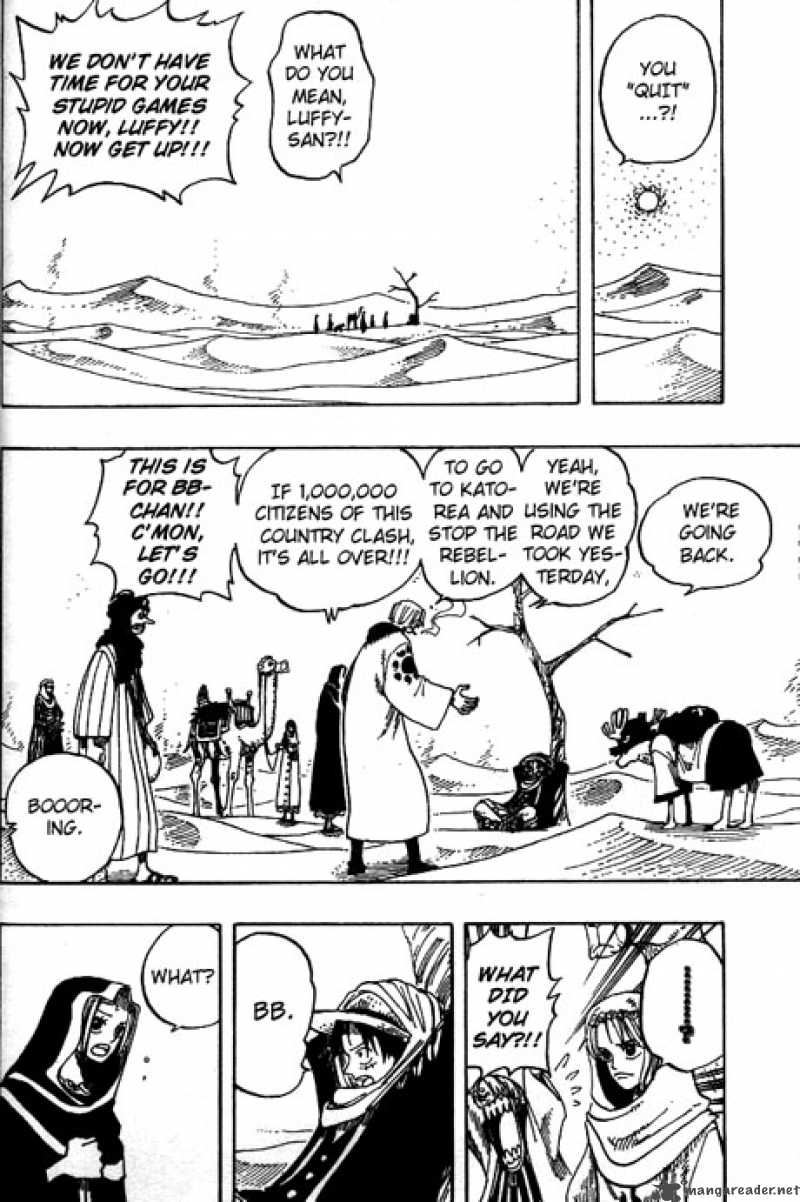 One Piece Manga Chapter 166 page 14 - Luffy vs. Vivi