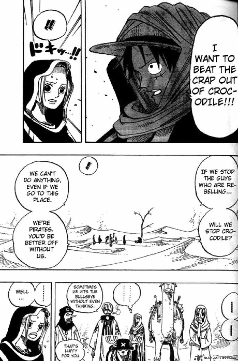 One Piece Manga Chapter 166 page 15 - Luffy vs. Vivi