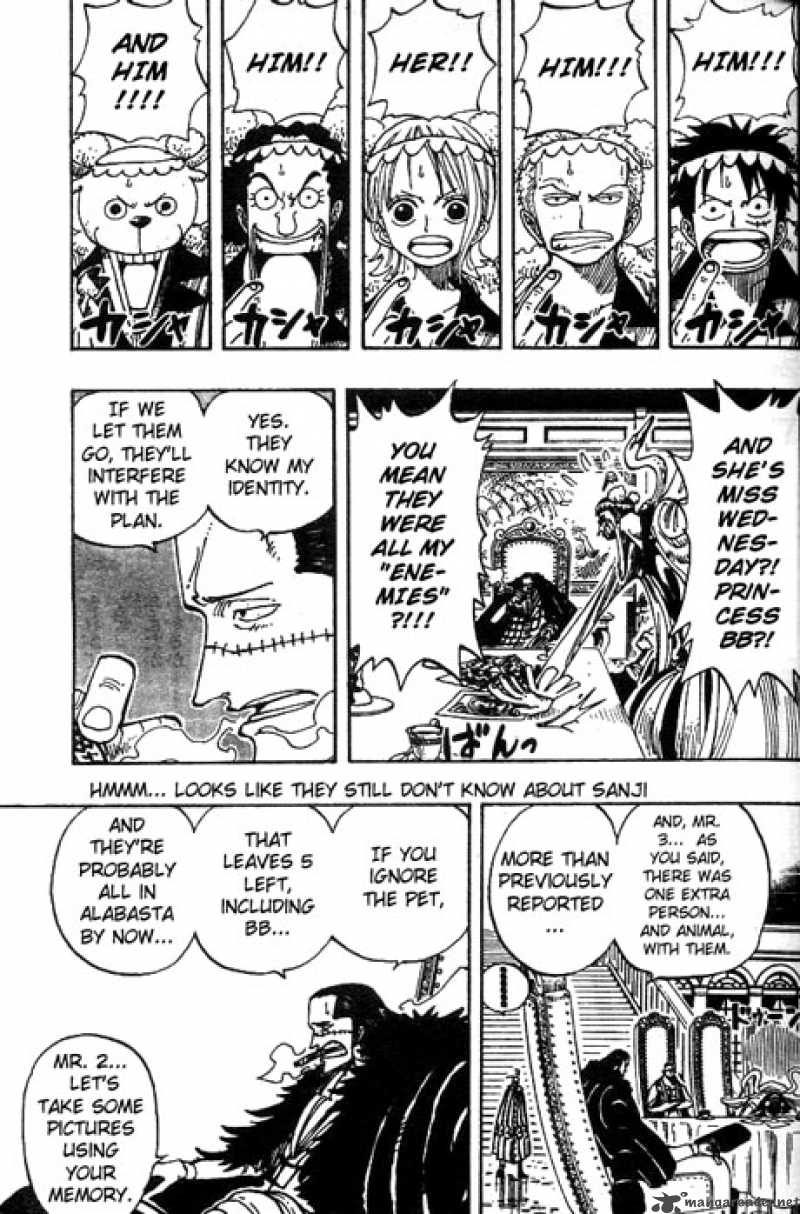 One Piece Manga Chapter 166 page 7 - Luffy vs. Vivi