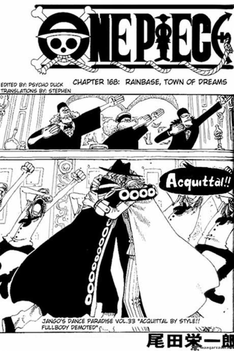 One Piece Manga Chapter 168 page 1 - Rainbase, The Town of Dreams