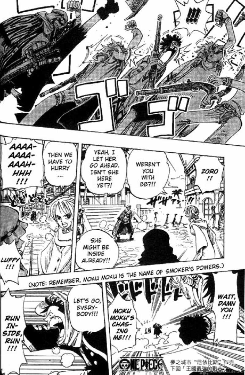 One Piece Manga Chapter 168 page 18 - Rainbase, The Town of Dreams