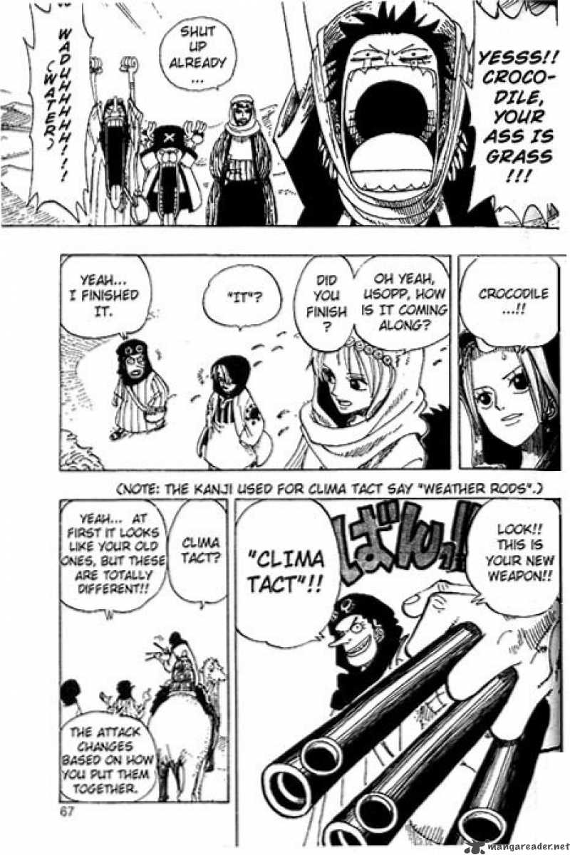 One Piece Manga Chapter 168 page 3 - Rainbase, The Town of Dreams