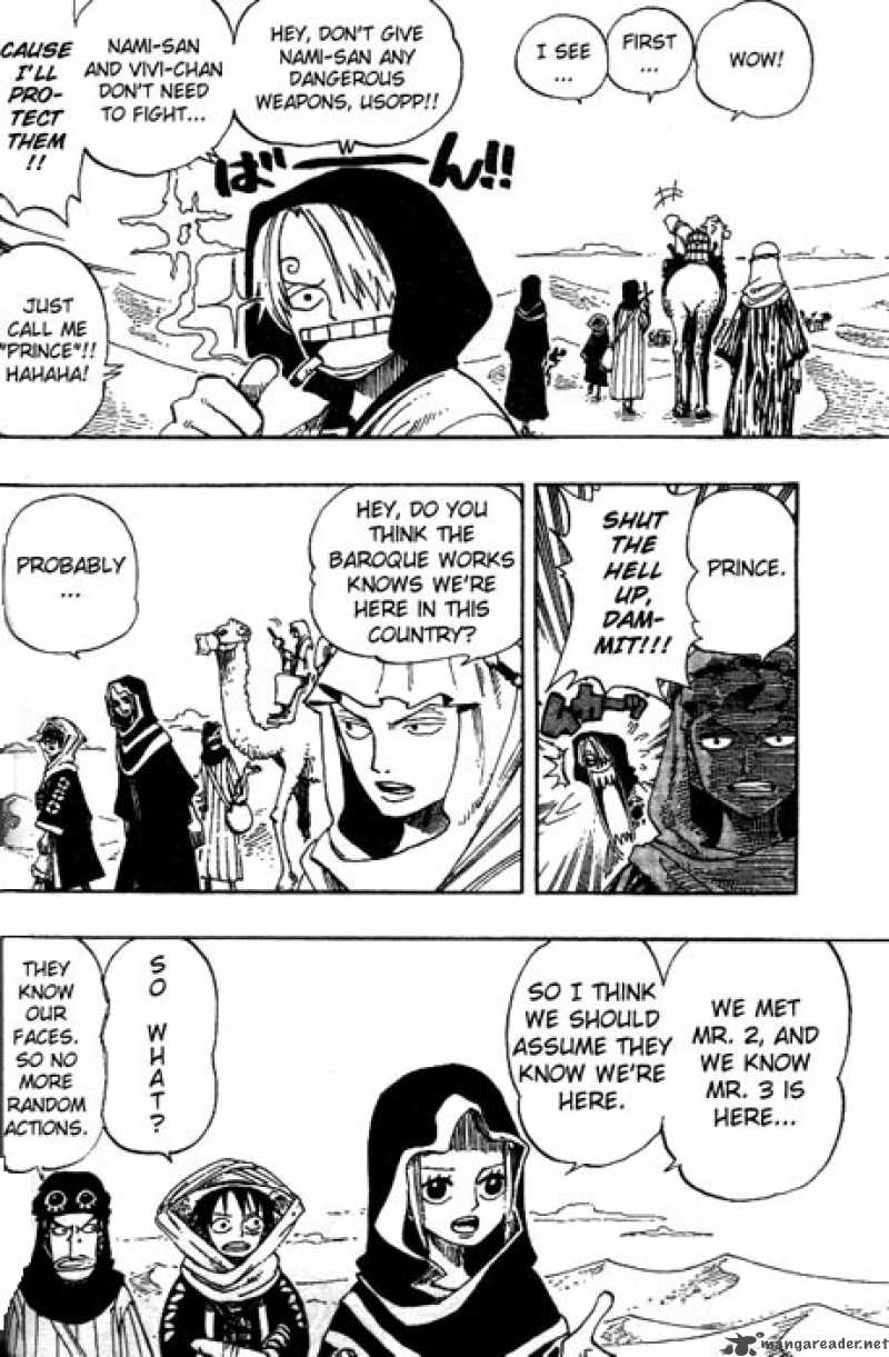 One Piece Manga Chapter 168 page 4 - Rainbase, The Town of Dreams