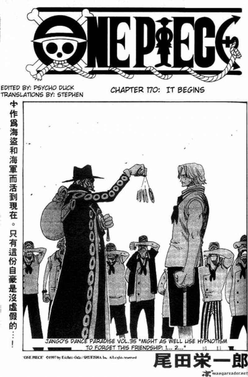 One Piece Manga Chapter 170 page 1 - It Begins