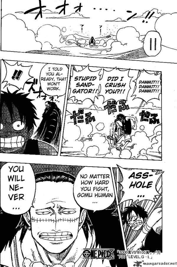 One Piece Manga Chapter 177 page 18 - 30 Million vs. 81 Million