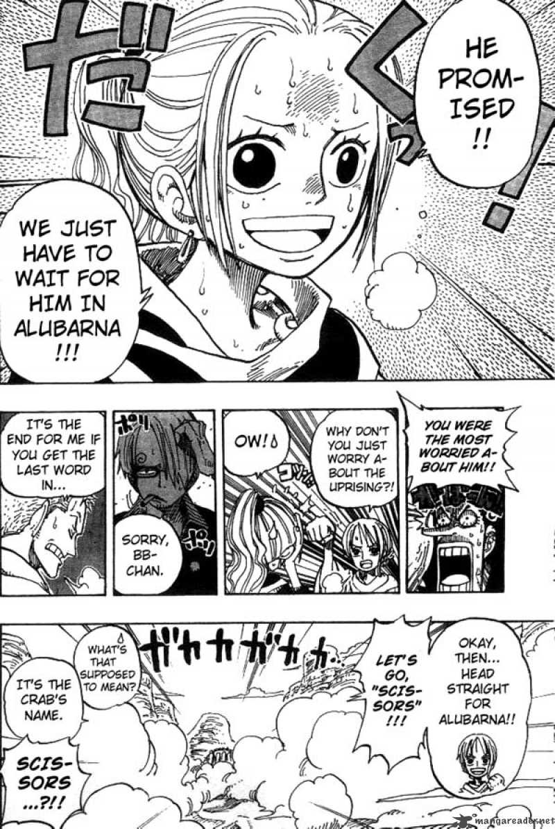 One Piece Manga Chapter 179 page 4 - Showdown at Alubarna