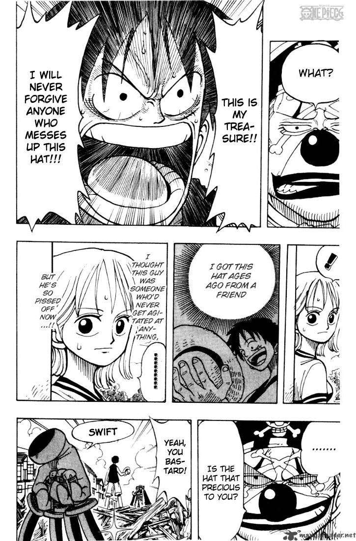 One Piece Manga Chapter 18 page 19 - The Pirate "Buggy the Clown"