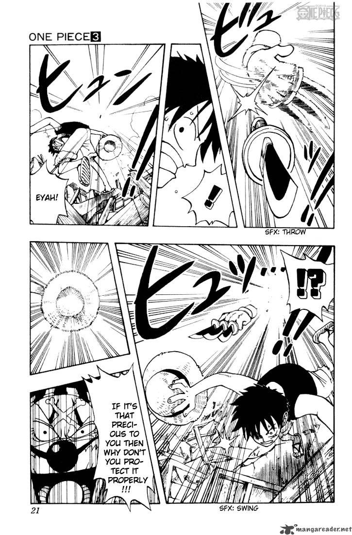 One Piece Manga Chapter 18 page 20 - The Pirate "Buggy the Clown"