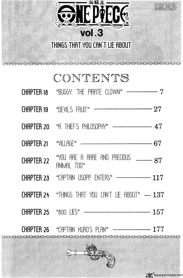 One Piece Manga Chapter 18 page 5 - The Pirate "Buggy the Clown"