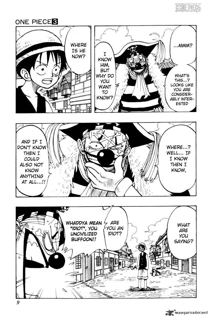 One Piece Manga Chapter 18 page 8 - The Pirate "Buggy the Clown"
