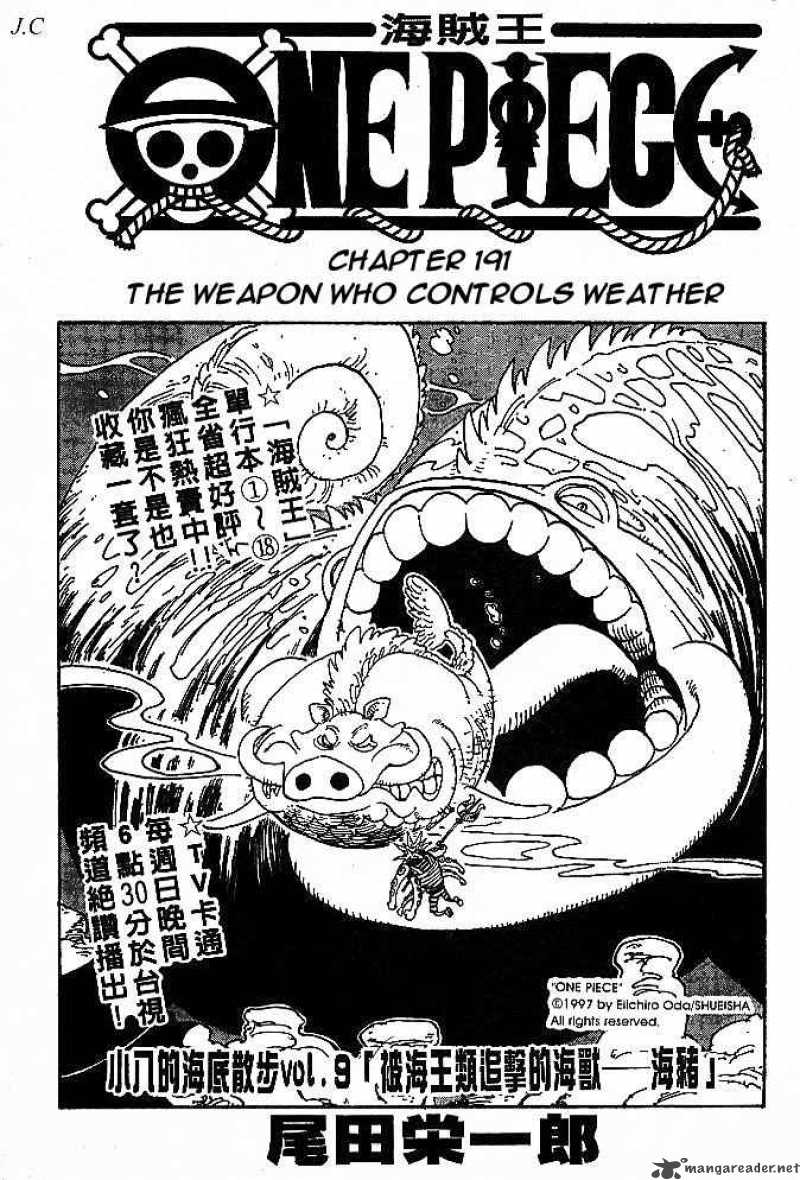 One Piece Manga Chapter 191 page 19 - The Woman Who Controls the Weather