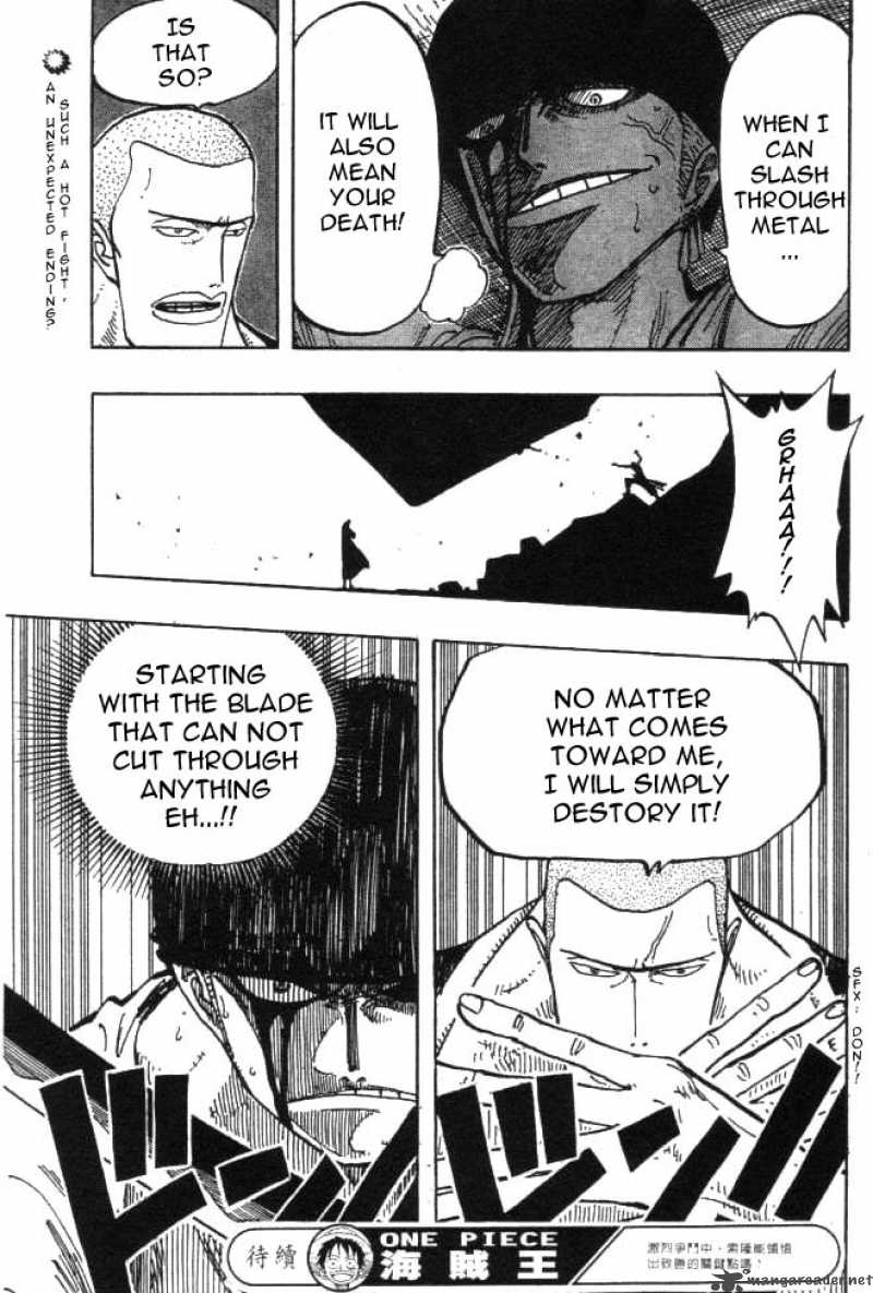 One Piece Manga Chapter 194 page 18 - Cutting Steel