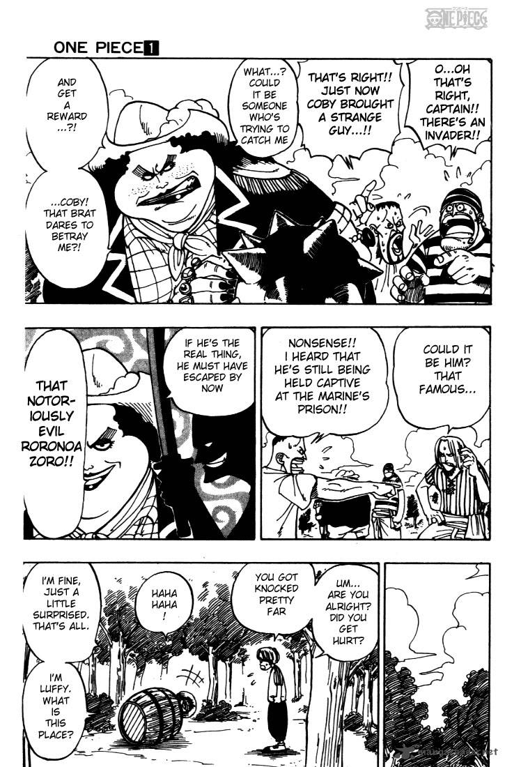 One Piece Manga Chapter 2 page 11 - That Guy, "Straw Hat Luffy"