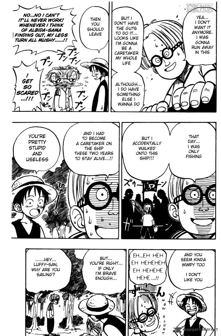One Piece Manga Chapter 2 page 13 - That Guy, "Straw Hat Luffy"