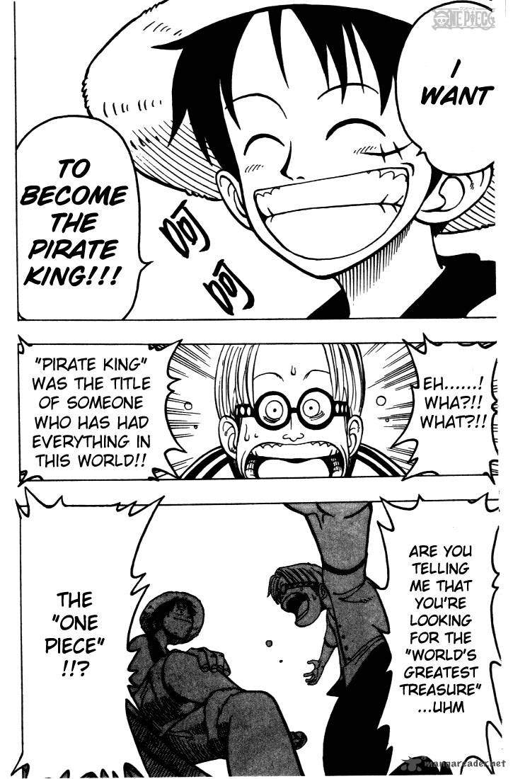 One Piece Manga Chapter 2 page 14 - That Guy, "Straw Hat Luffy"