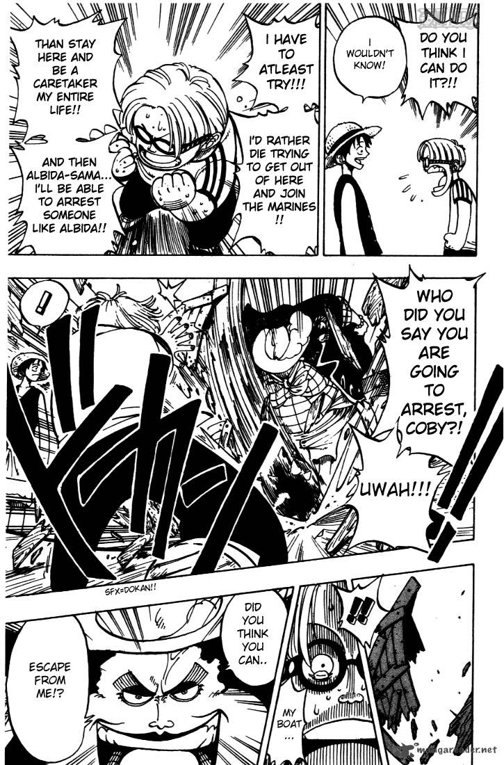 One Piece Manga Chapter 2 page 17 - That Guy, "Straw Hat Luffy"