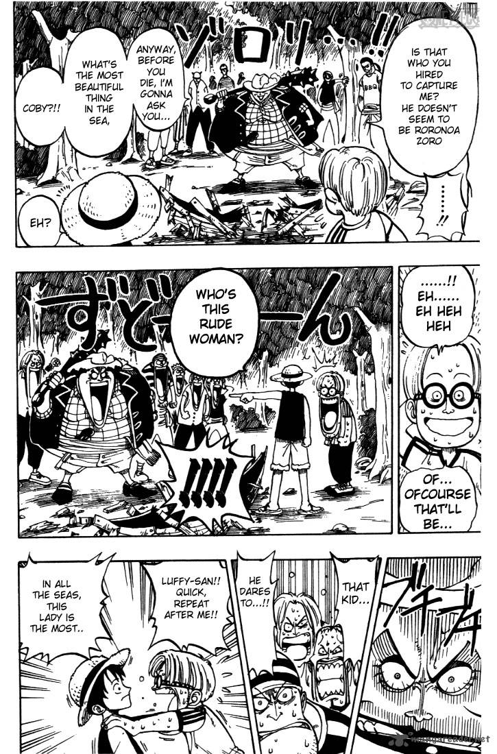 One Piece Manga Chapter 2 page 18 - That Guy, "Straw Hat Luffy"