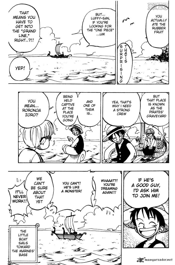 One Piece Manga Chapter 2 page 23 - That Guy, "Straw Hat Luffy"