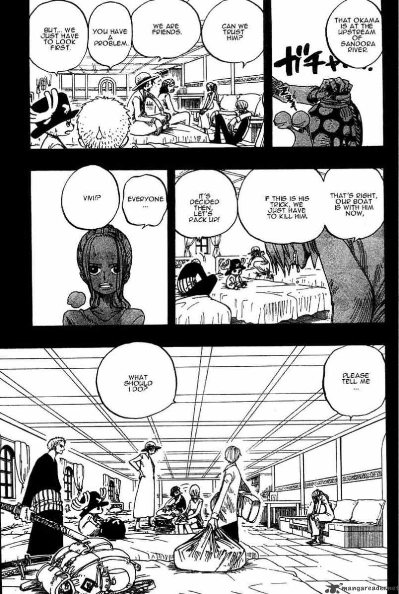 One Piece Manga Chapter 214 page 13 - Strategy to Escape the Sand Kingdom