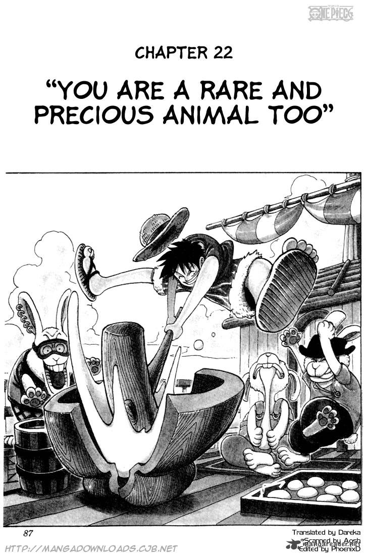 One Piece Manga Chapter 22 page 1 - You're the Rare Breed