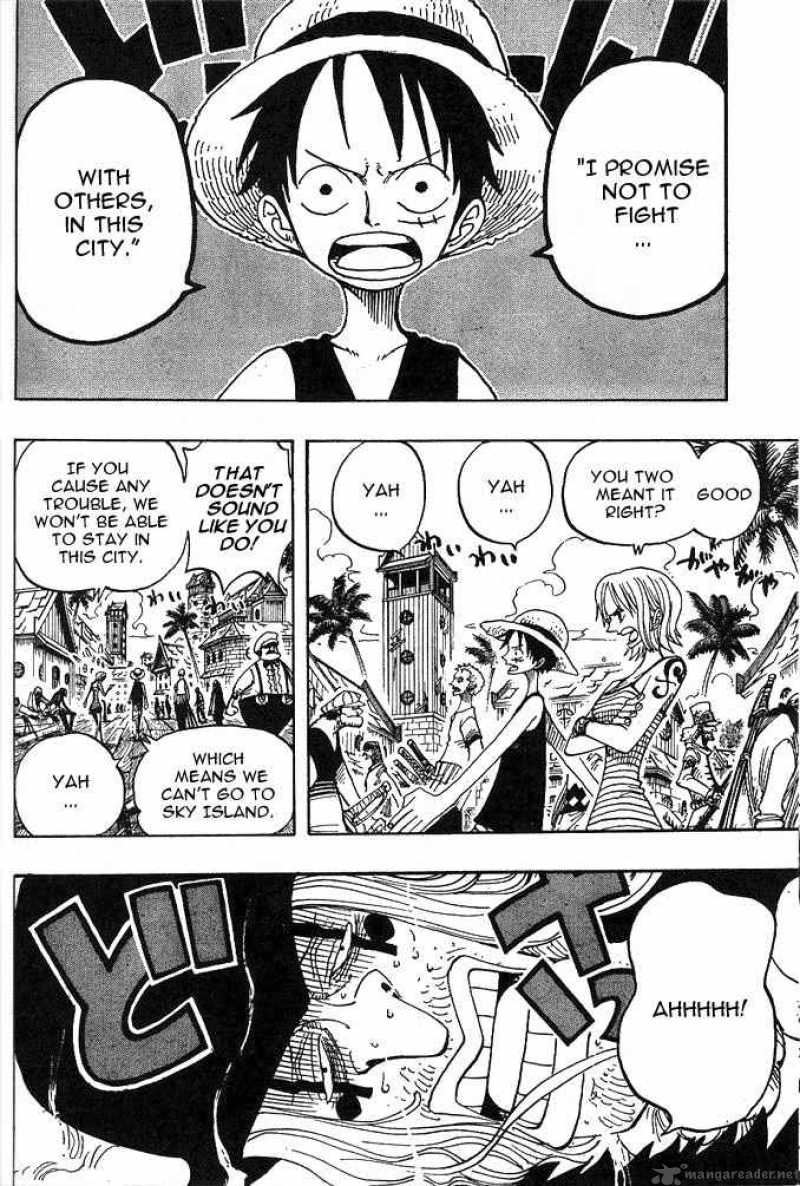 One Piece Manga Chapter 223 page 4 - I Promise Never to Fight in This Town
