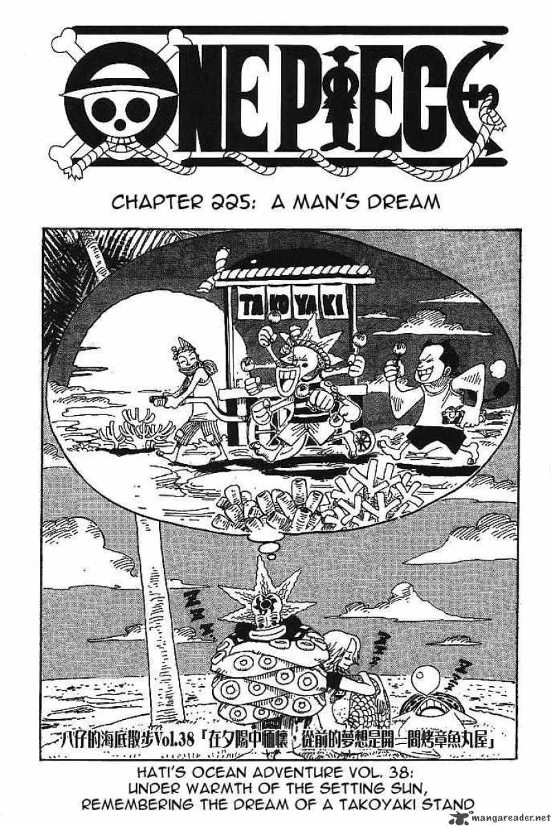 One Piece Manga Chapter 225 page 1 - People's Dreams