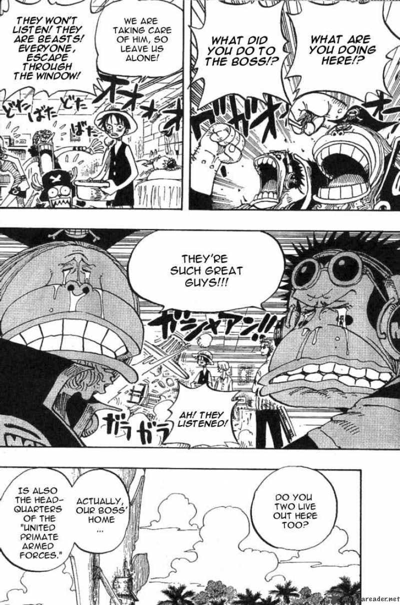 One Piece Manga Chapter 228 page 4 - Mont Blanc Cricket, the Last Boss of the Saruyama Allied Force