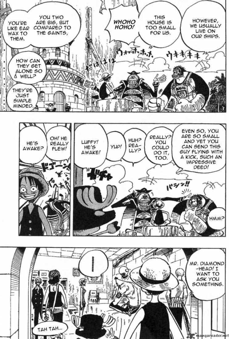 One Piece Manga Chapter 228 page 5 - Mont Blanc Cricket, the Last Boss of the Saruyama Allied Force