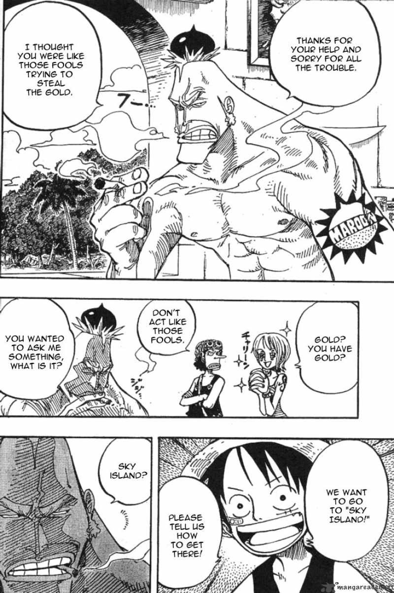 One Piece Manga Chapter 228 page 6 - Mont Blanc Cricket, the Last Boss of the Saruyama Allied Force