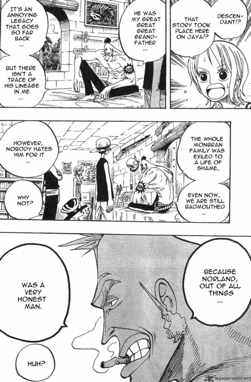 One Piece Manga Chapter 228 page 8 - Mont Blanc Cricket, the Last Boss of the Saruyama Allied Force