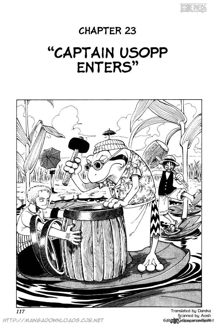 One Piece Manga Chapter 23 page 1 - Introducing Captain Usopp