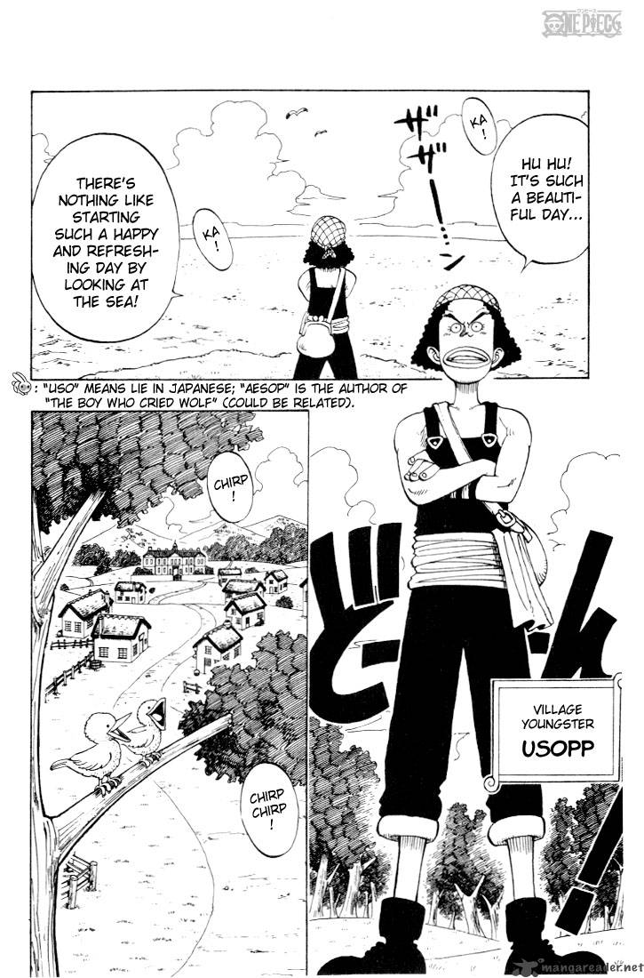 One Piece Manga Chapter 23 page 4 - Introducing Captain Usopp