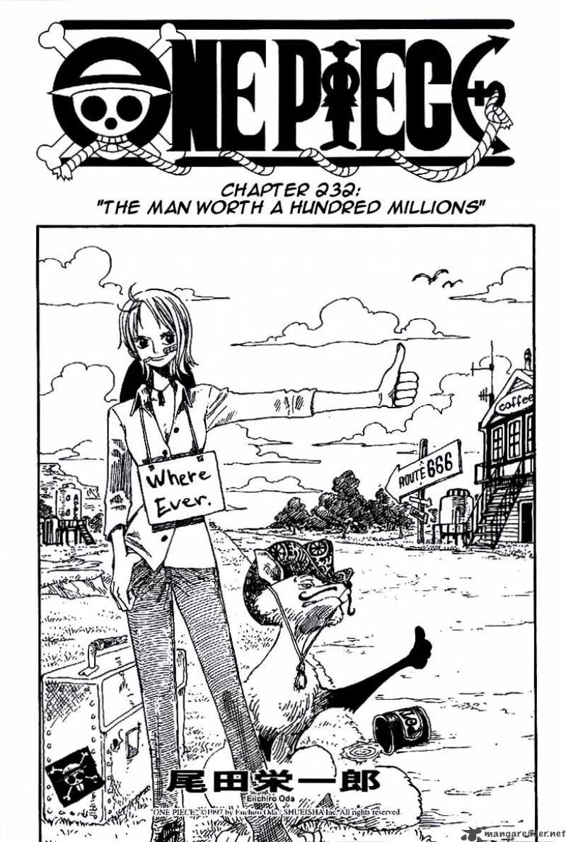 One Piece Manga Chapter 232 page 1 - The Hundred Million Man