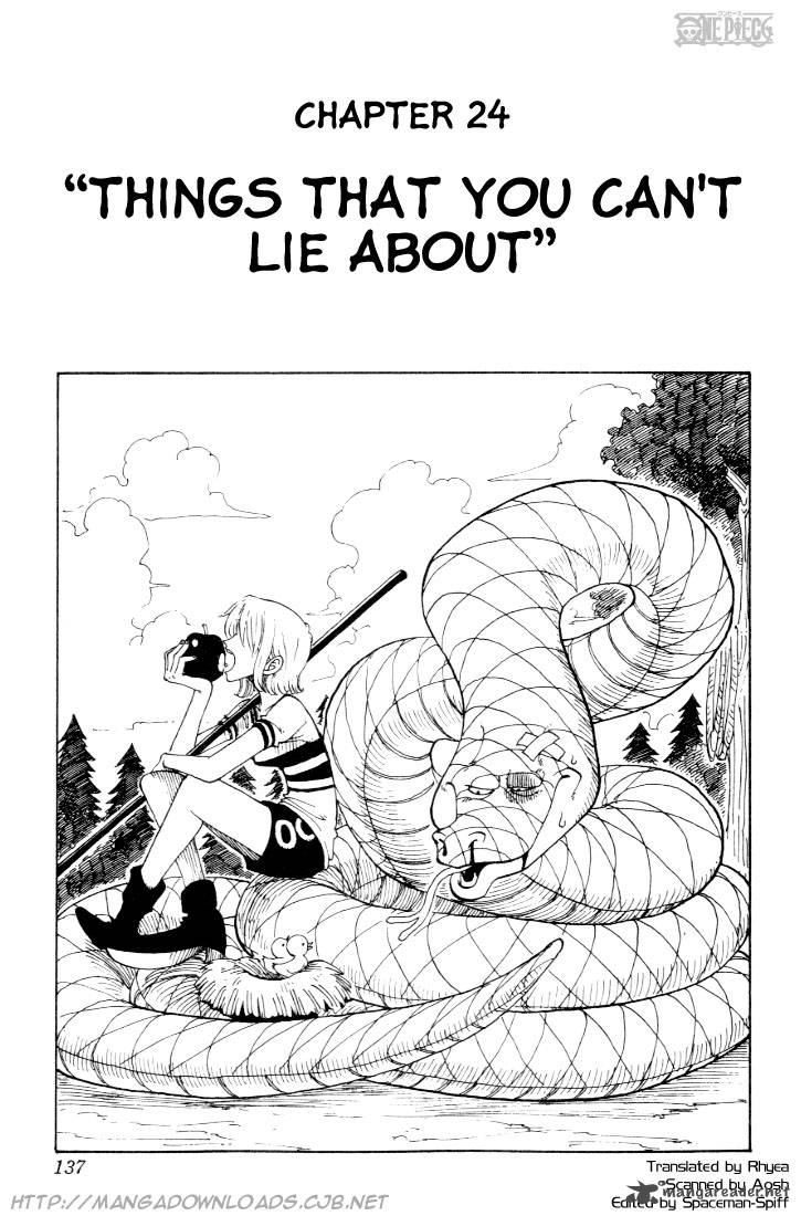 One Piece Manga Chapter 24 page 1 - Things That Can't Be Faked