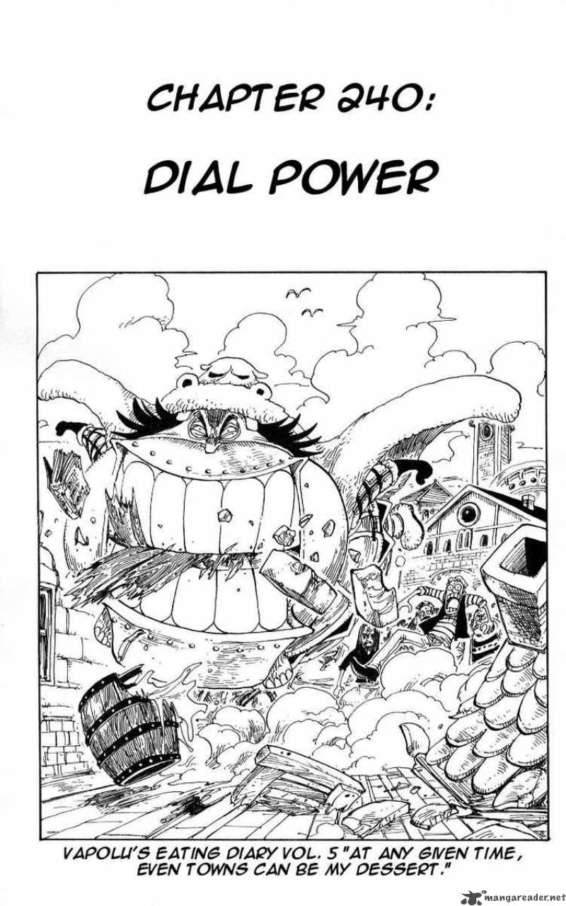 One Piece Manga Chapter 240 page 1 - Dial Energy
