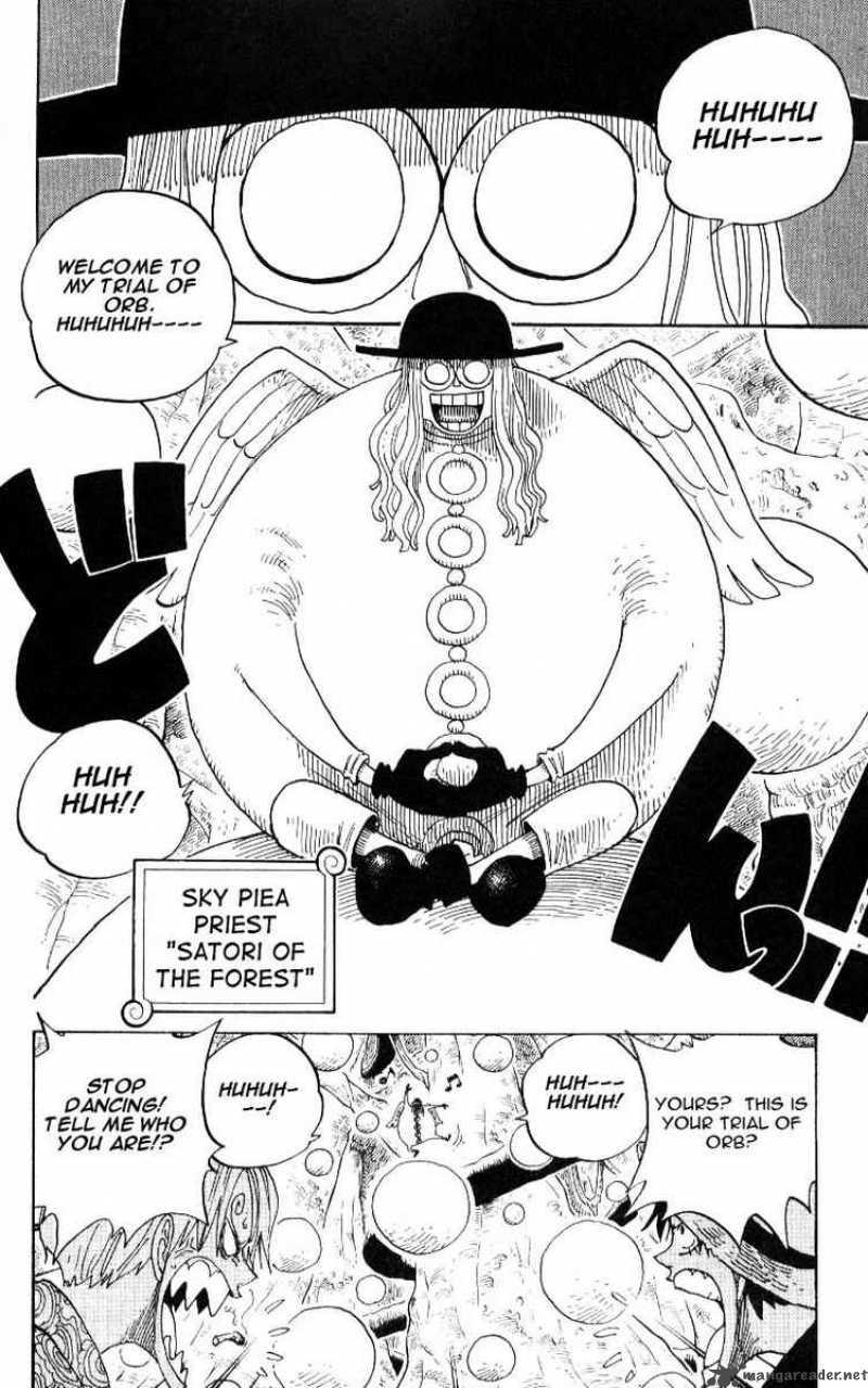 One Piece Manga Chapter 246 page 12 - Satori, Priest of the Wandering Forest