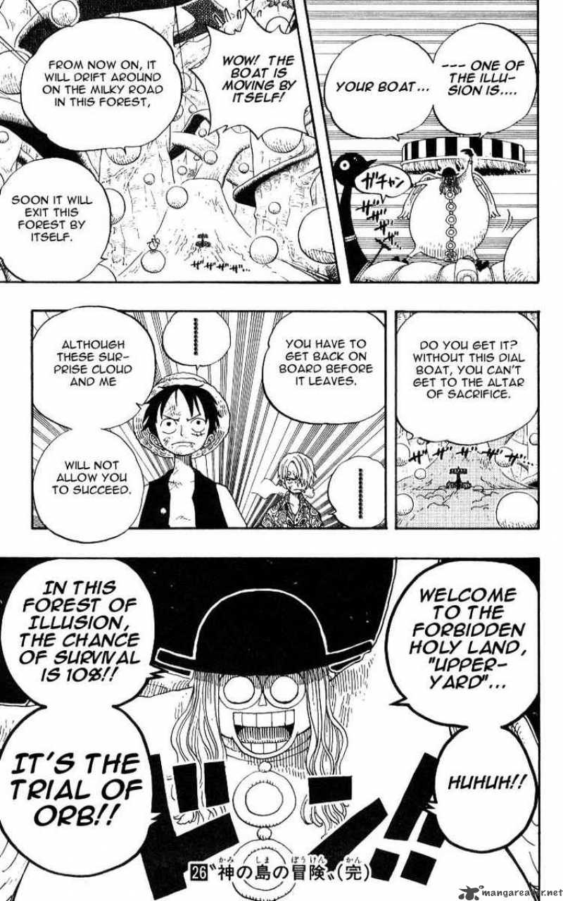 One Piece Manga Chapter 246 page 19 - Satori, Priest of the Wandering Forest