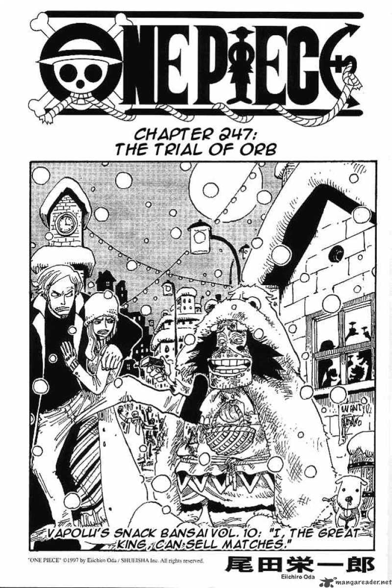 One Piece Manga Chapter 247 page 1 - Ordeal of Balls