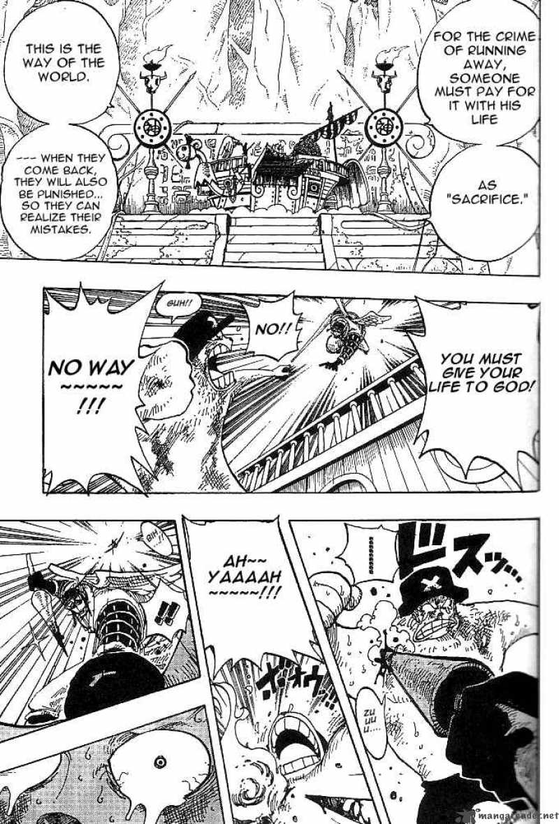 One Piece Manga Chapter 248 page 15 - Former God vs Priest